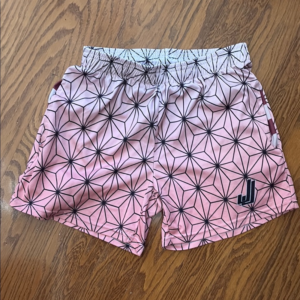 JJ Patterned Pink Men's Shorts